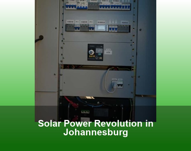Solar Power Revolution in Johannesburg